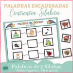 Tablero de conciencia silábica para jugar palabras encadenadas. Haz click para ir a la actividad.