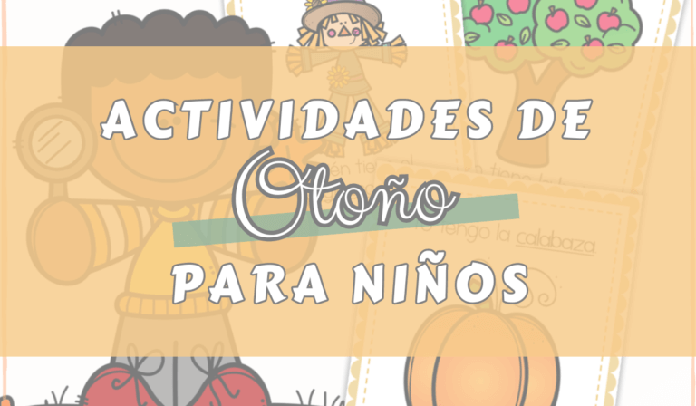 title of the blog post: Actividades de otoño para niños