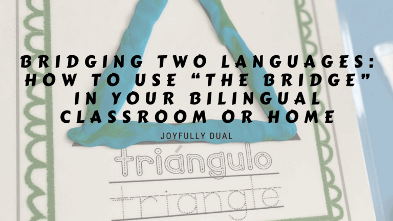 blog post title: the bridge in bilingual education