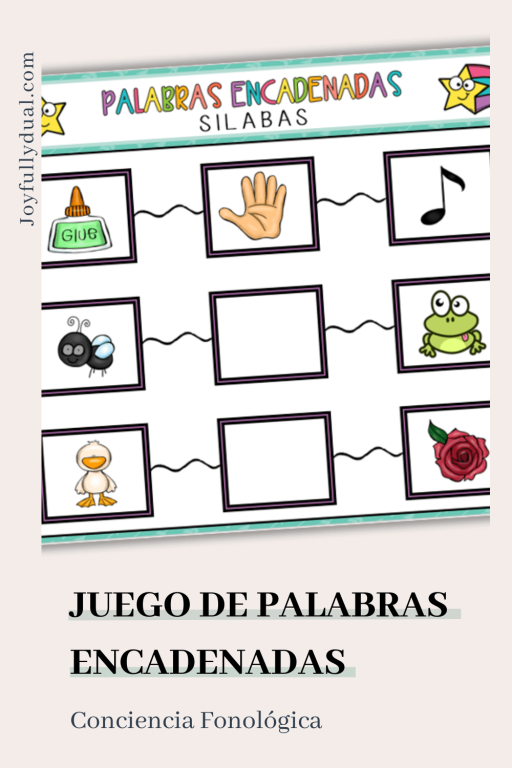 imagen con juego de palabras encadenadas