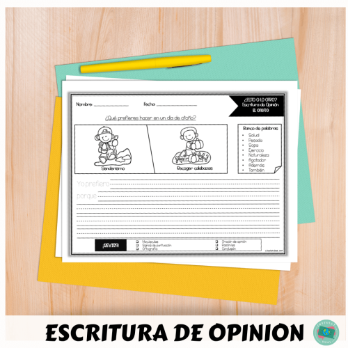 "ESTO O LO OTRO" actividad de escritura